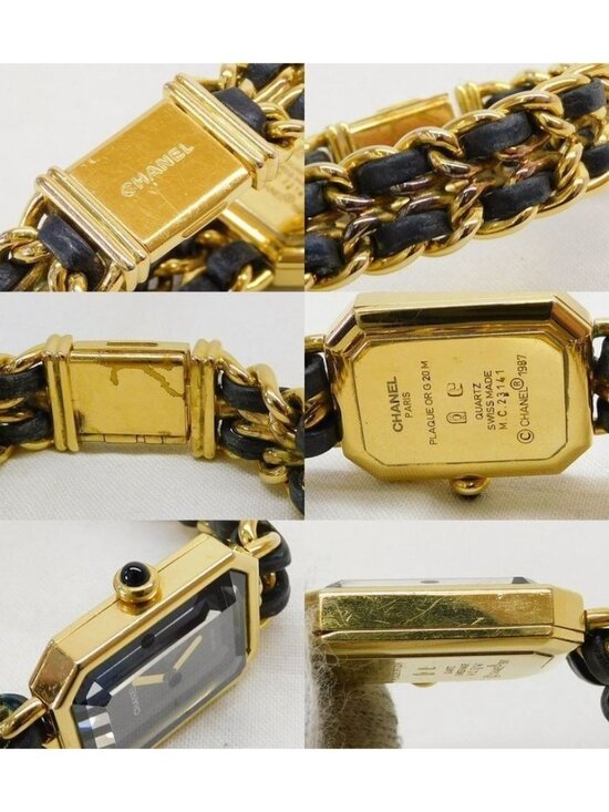 Chanel Watch Premier L Stainless Steel Gold Color Black Quartz main image 4